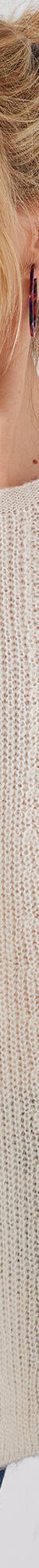 Pull évasé, maille anglaise (écru) Pull évasé, maille anglaise (écru)
